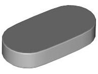 Tile, Round 1 x 2 Oval