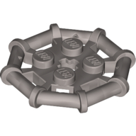 Plate, Modified 2 x 2 with Bar Frame Octagonal, Reinforced, Completely Round Studs