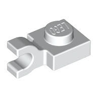 Plate, Modified 1 x 1 with U Clip (Horizontal Grip)