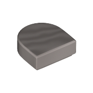 Tile, Round 1 x 1 Half Circle Extended (Stadium)